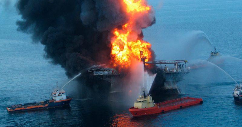 Explosion in an oil and gas articles.