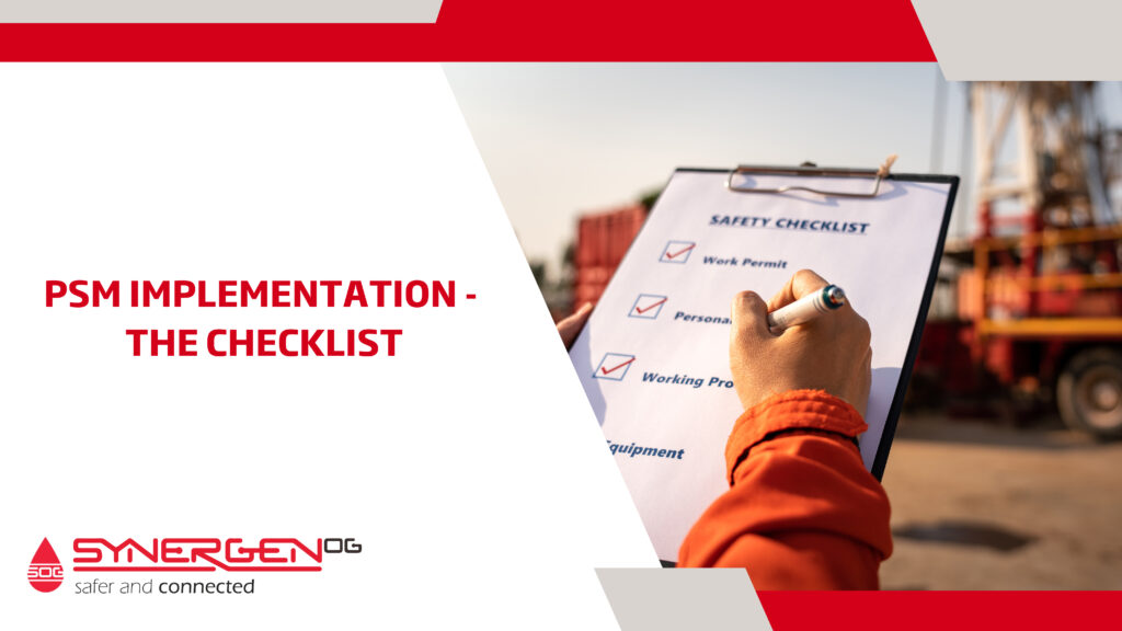 PSM implementation checklist
