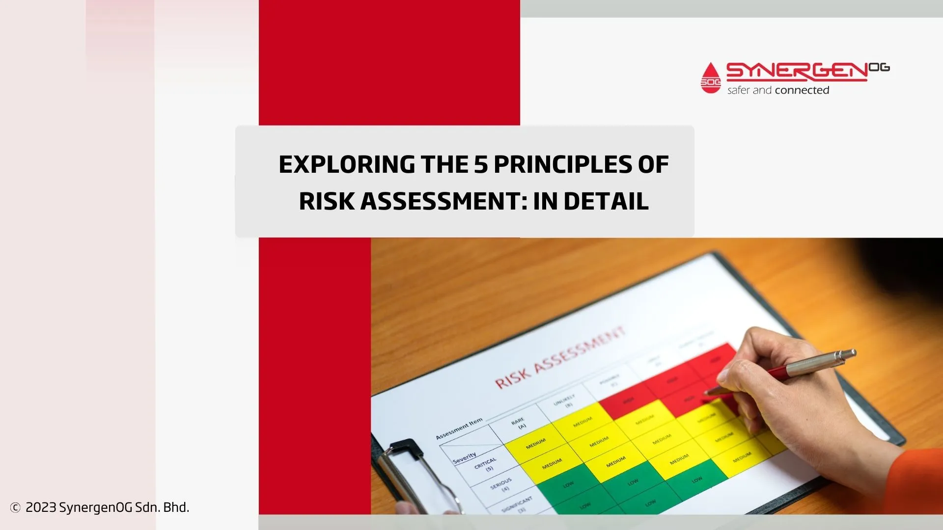 Exploring the 5 principles of risk assessment