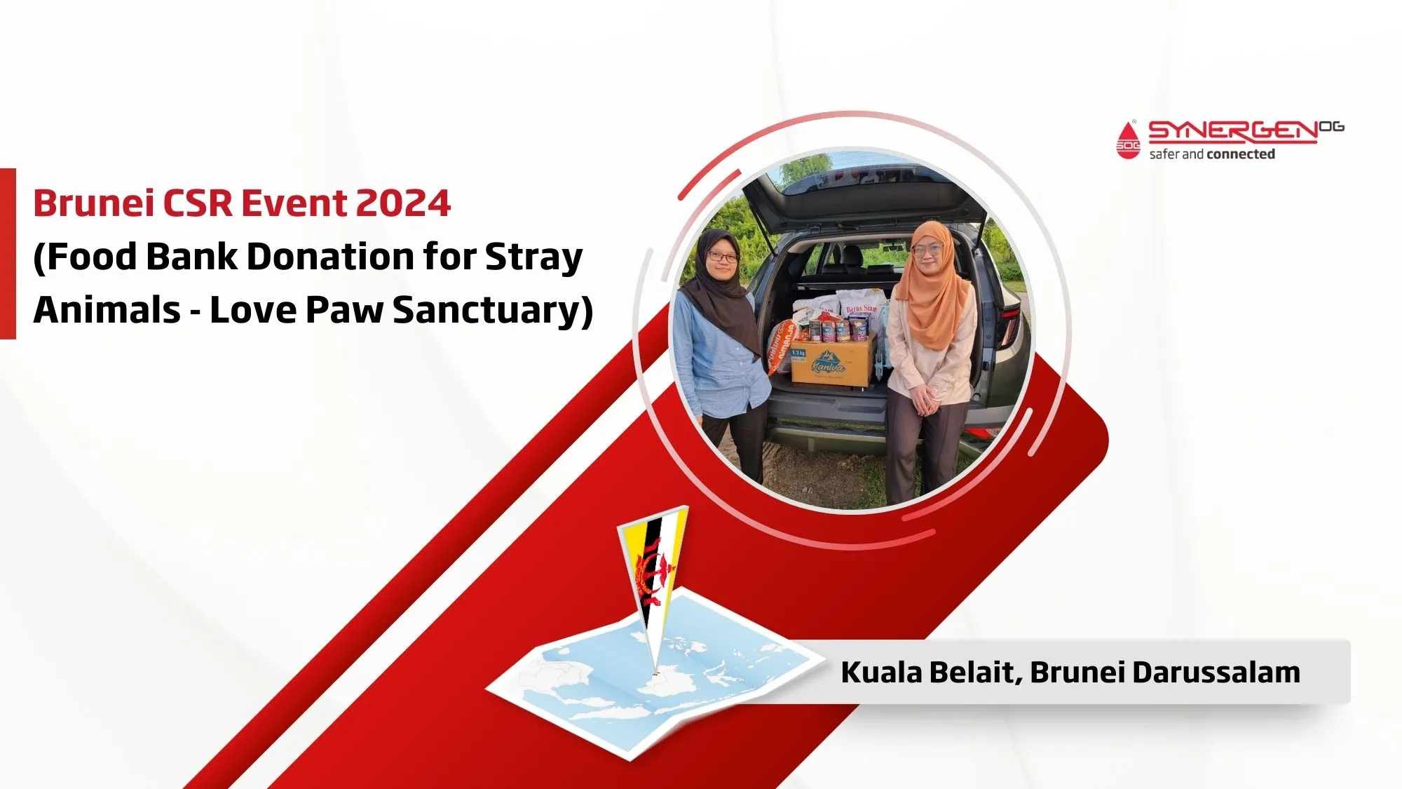 SynergenOG Brunei Team Supports Local Animal Welfare Through Food Bank Donation | CSR Event 2024