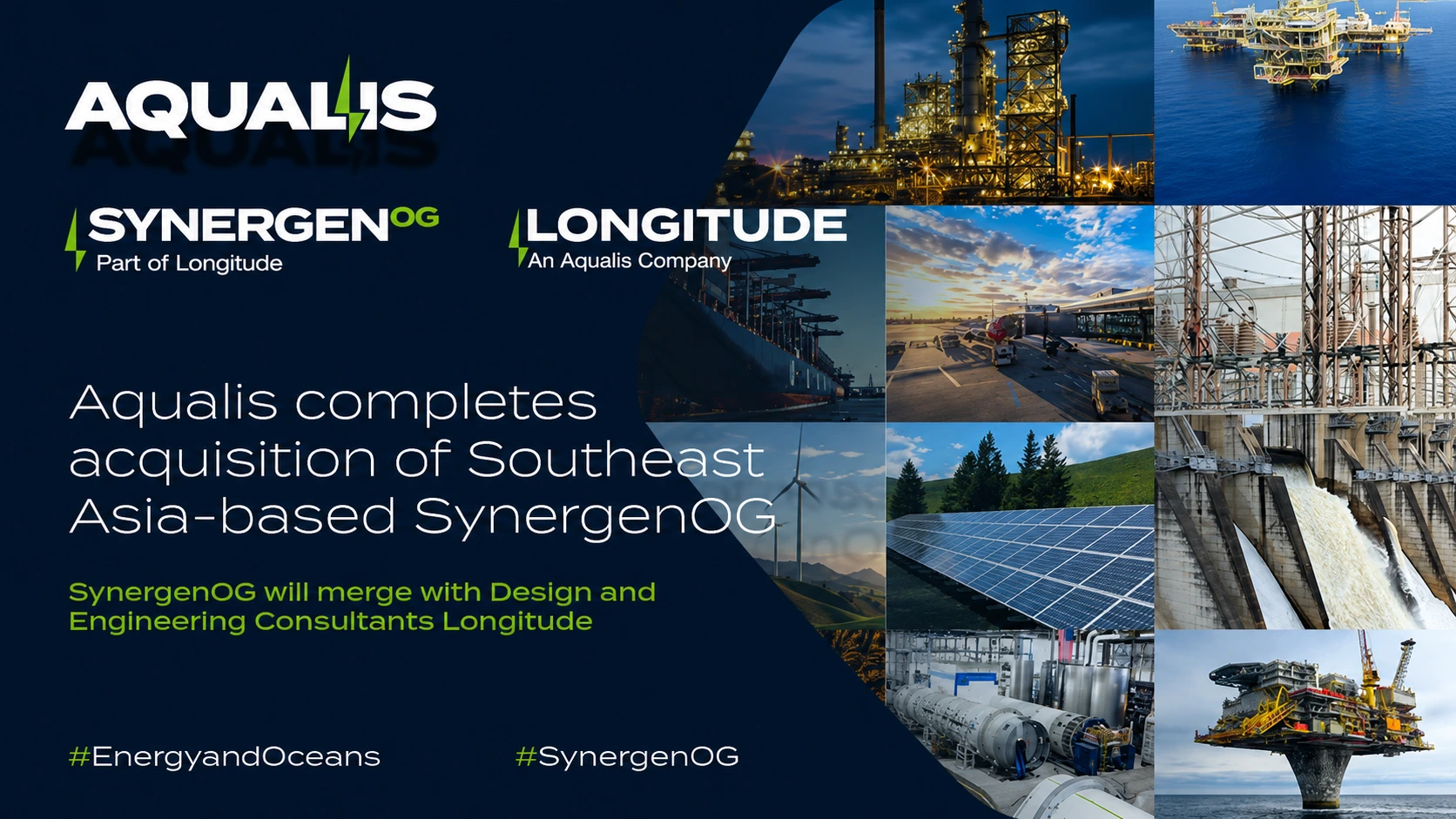 Synergenog- aqualis acquisition completion